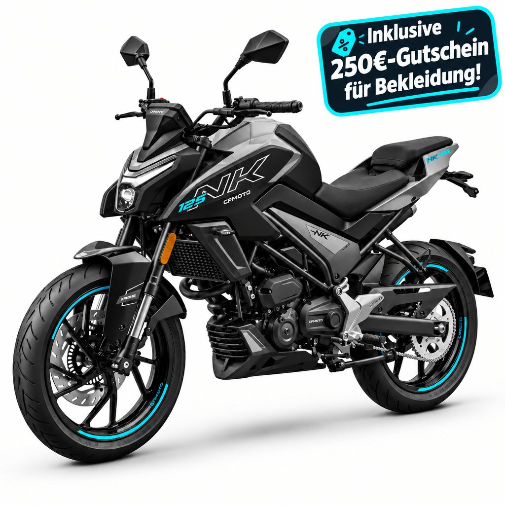CFMOTO NK 125 / 250€ GUTSCHEIN FÜR BEKLEIDUNG INKLUSIVE