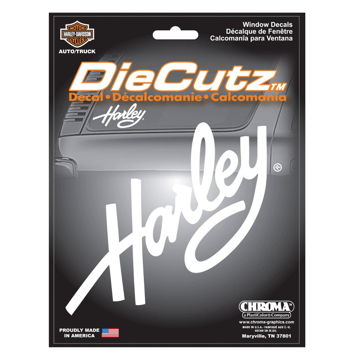 Harley-Davidson® Aufkleber "Harley Script" / ca. 17cm lang