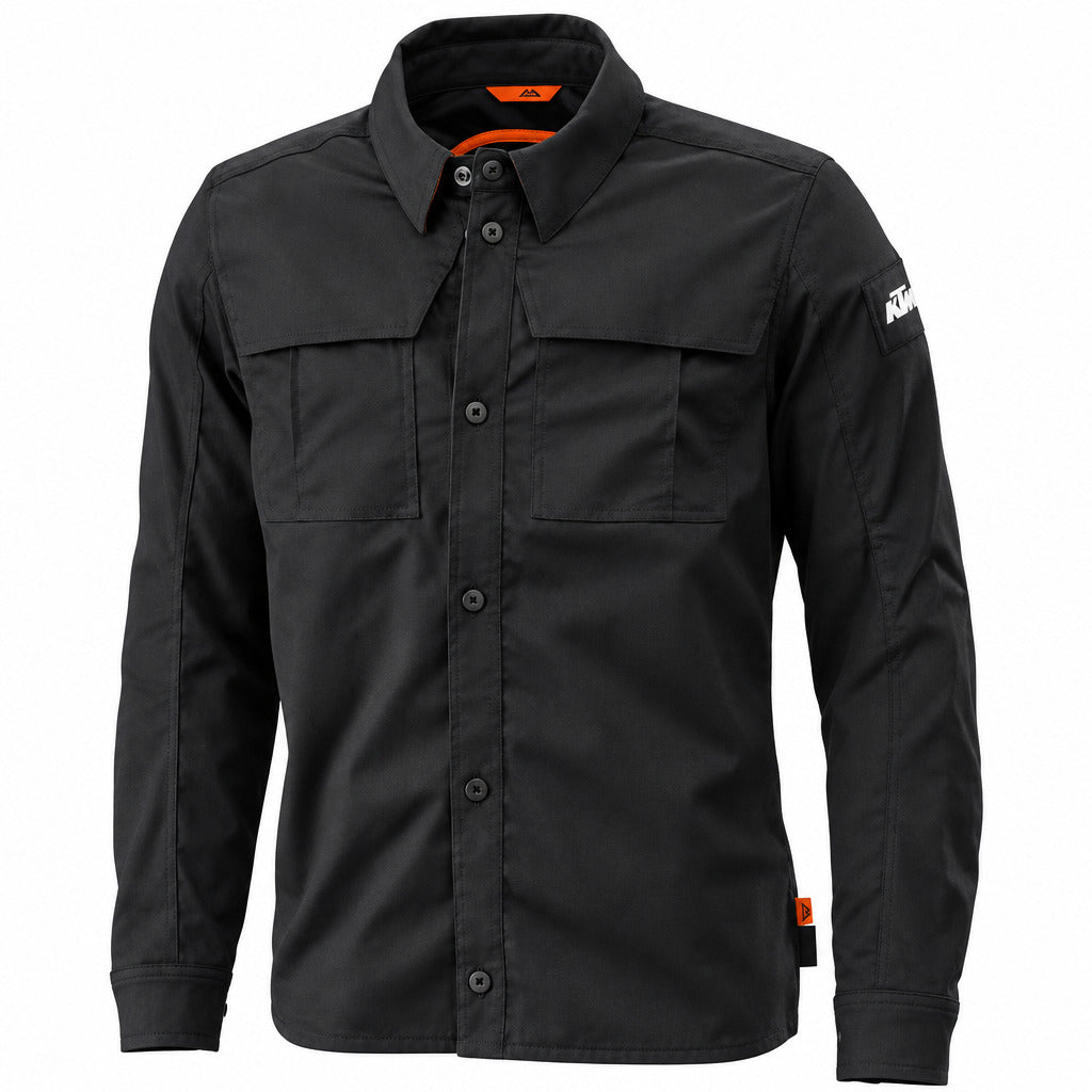 KTM Hemd – Factor Overshirt Black – langarm / 3PW24000820X
