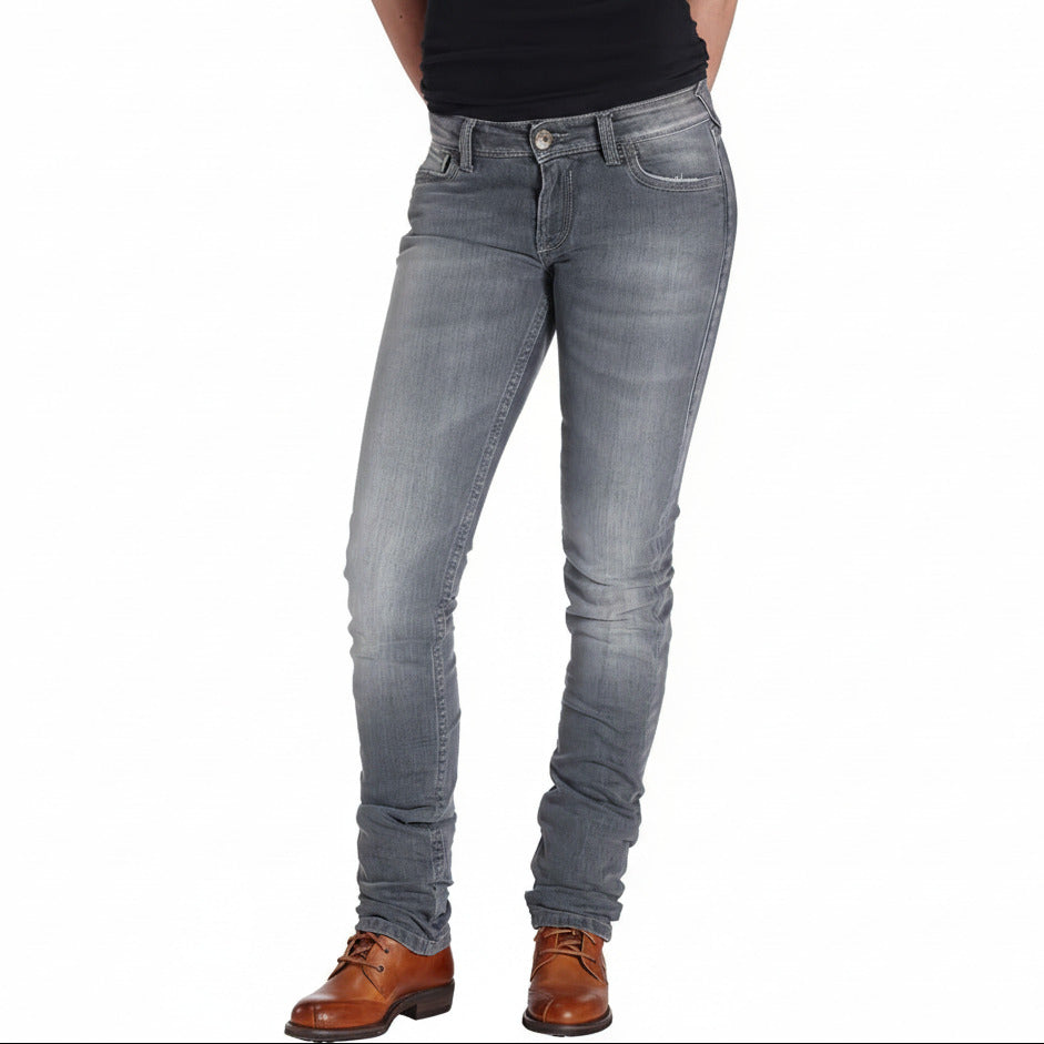 THE ROKKER Bikers Jeans Damen "The Donna Grey"