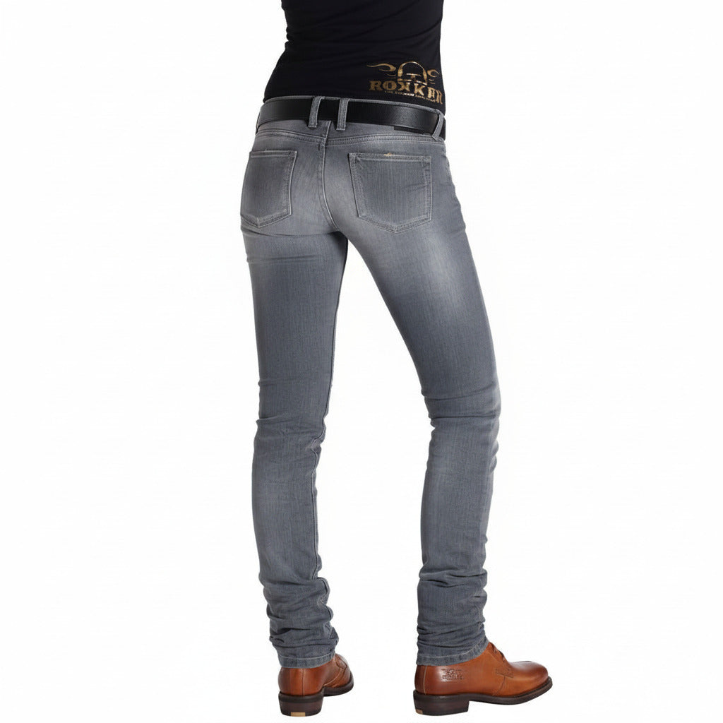 THE ROKKER Bikers Jeans Damen "The Donna Grey"