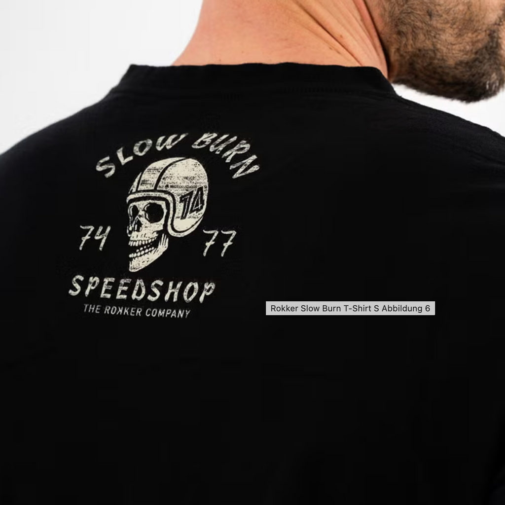 THE ROKKER "Slow Burn" T-Shirt BLACK/SCHWARZ - S