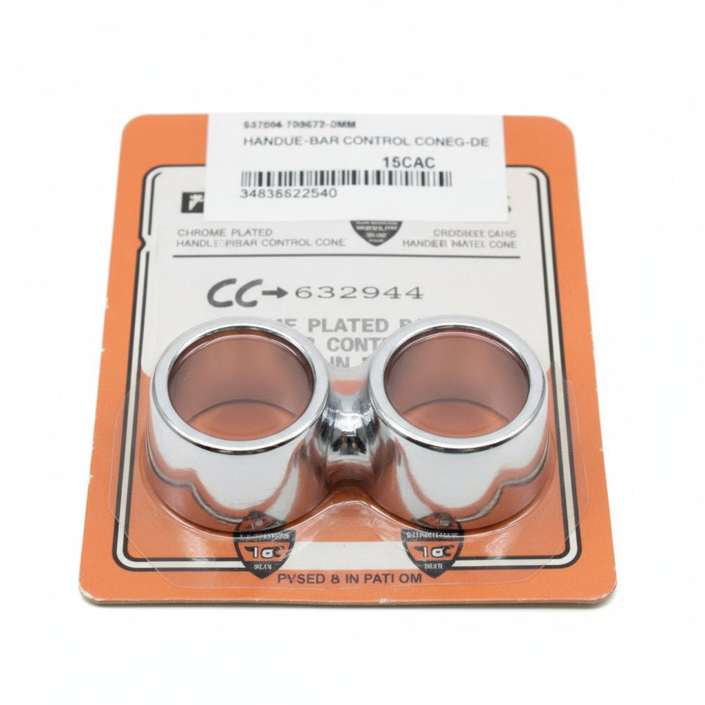 Custom Chrome Radius Handlebar Cones von Paughco für 1" Lenker - 632946