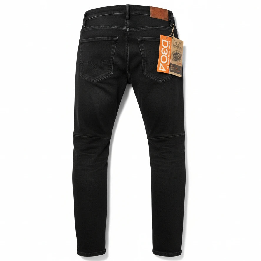 THE ROKKER Rokkertech Motorrad/Bikers Jeans "High Waist Black" Damen