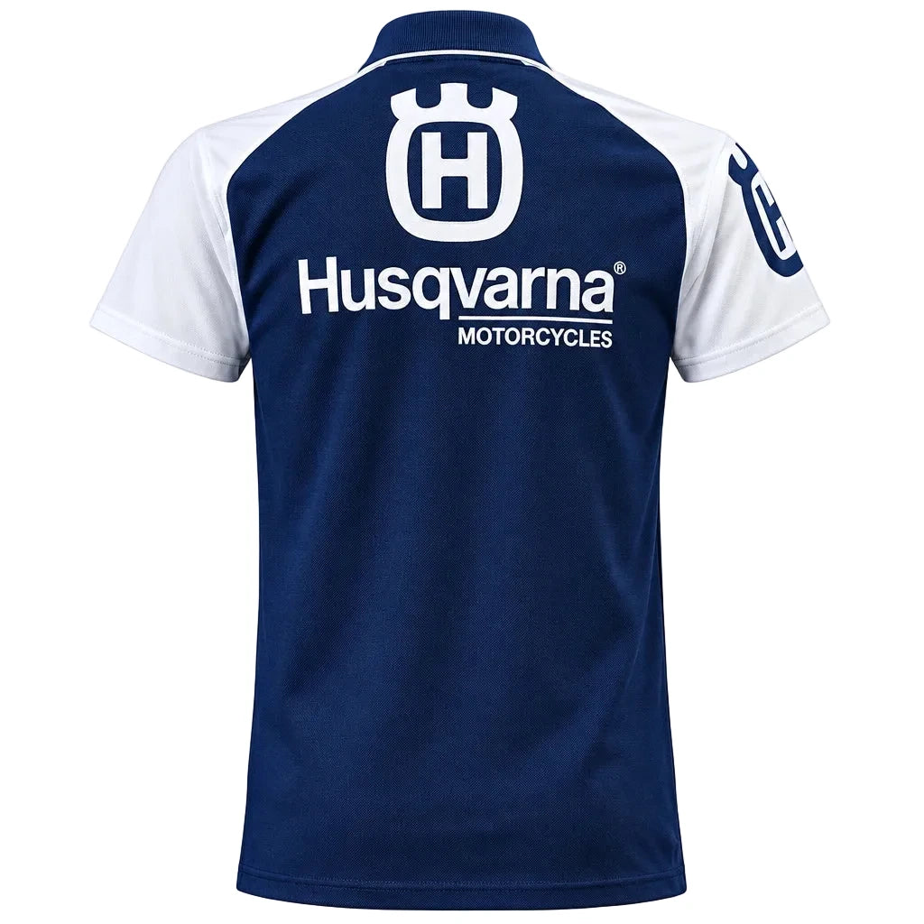 Husqvarna Replica Team Polo Lifestyle MX Moto Cross Enduro Offroad